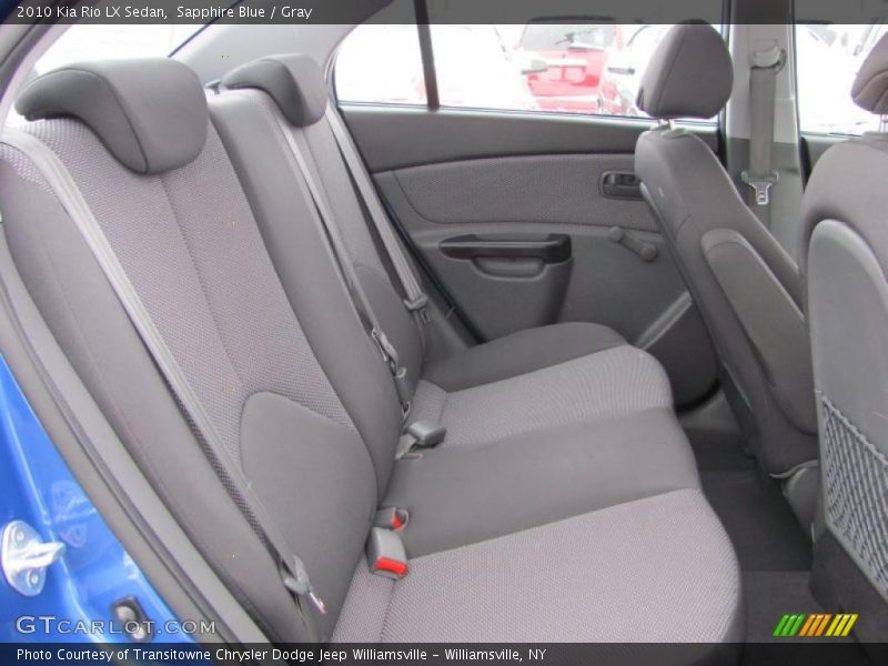  2010 Rio LX Sedan Gray Interior