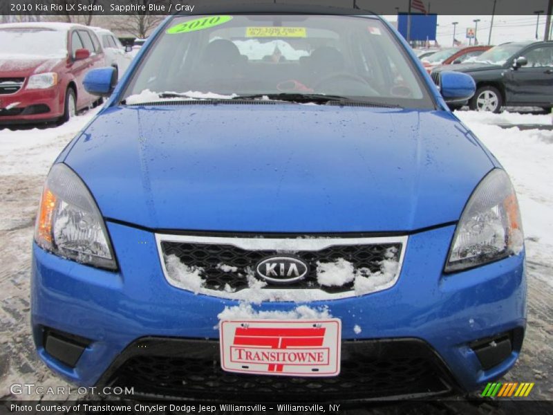 Sapphire Blue / Gray 2010 Kia Rio LX Sedan