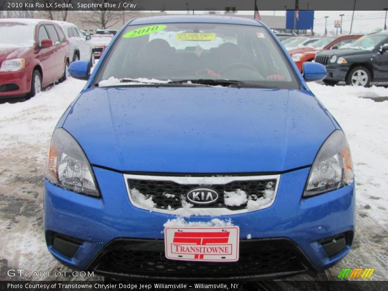 Sapphire Blue / Gray 2010 Kia Rio LX Sedan