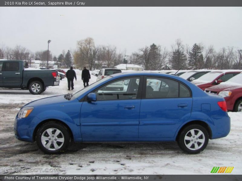 Sapphire Blue / Gray 2010 Kia Rio LX Sedan