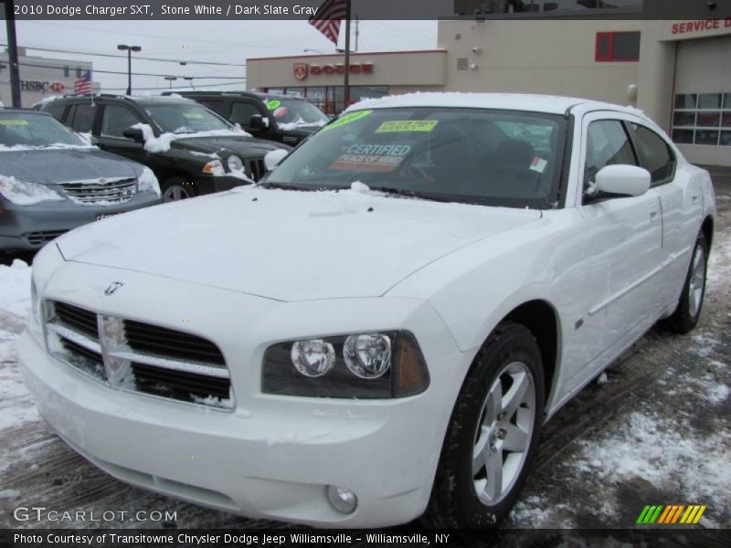 Stone White / Dark Slate Gray 2010 Dodge Charger SXT