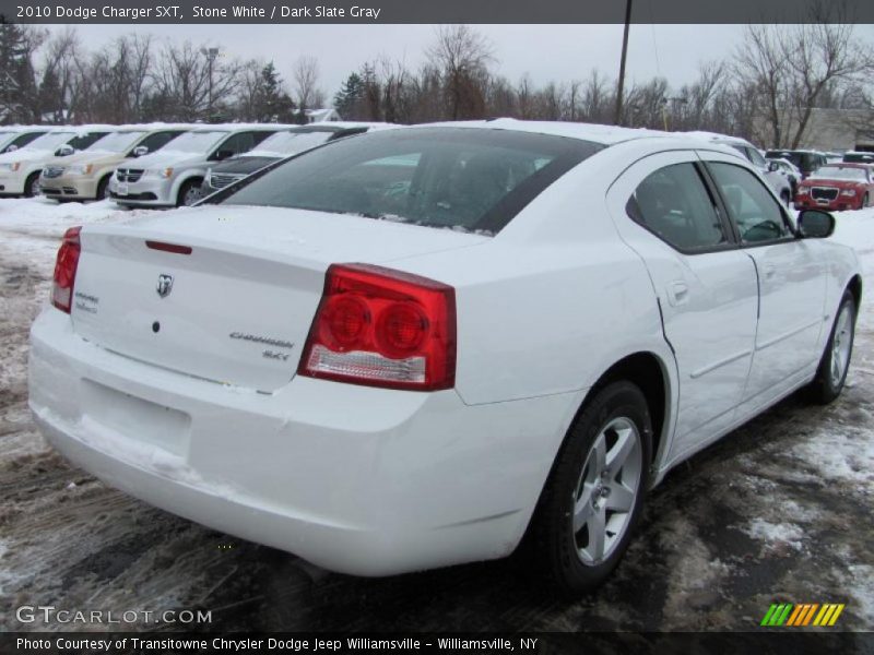 Stone White / Dark Slate Gray 2010 Dodge Charger SXT