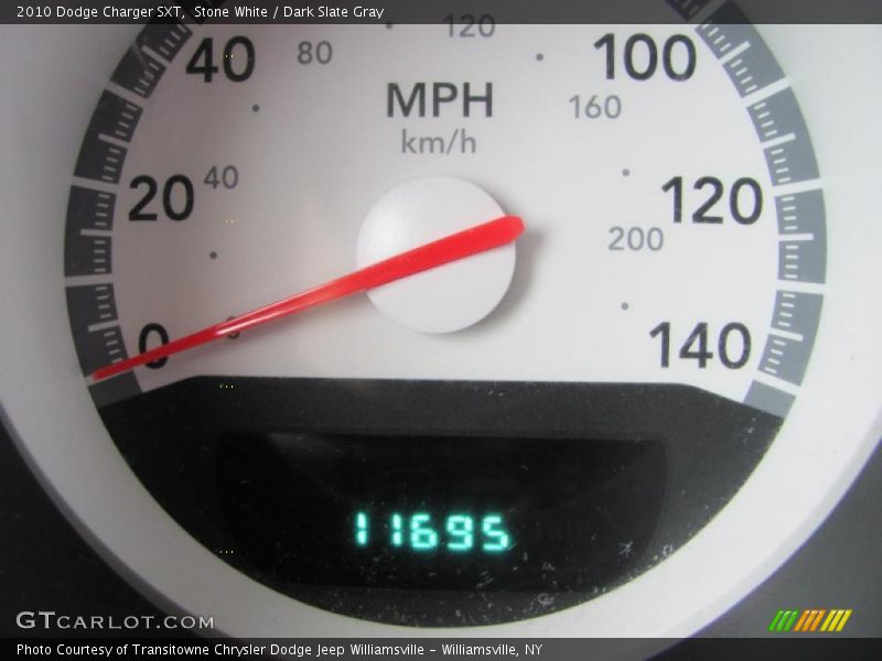 Stone White / Dark Slate Gray 2010 Dodge Charger SXT