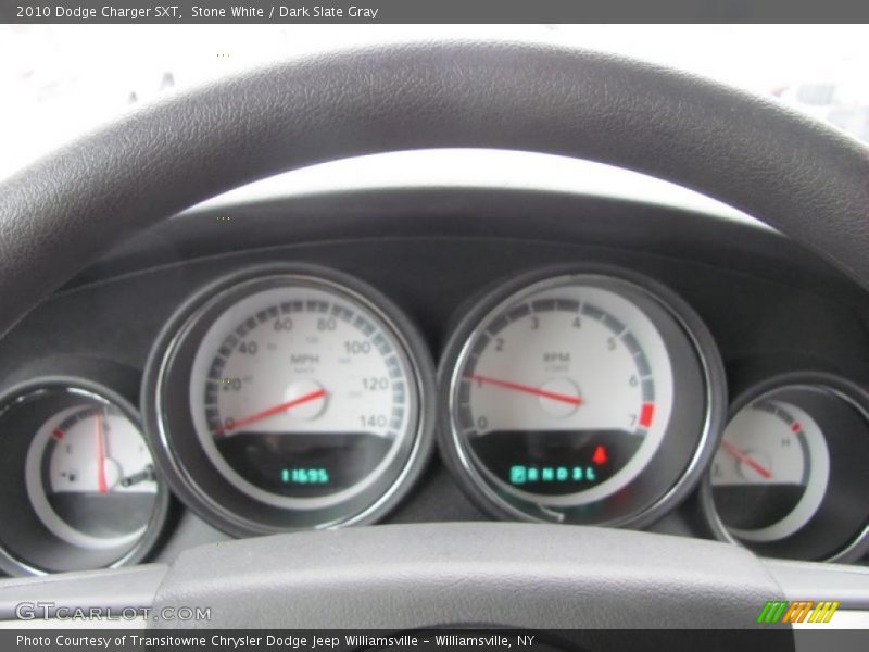 Stone White / Dark Slate Gray 2010 Dodge Charger SXT