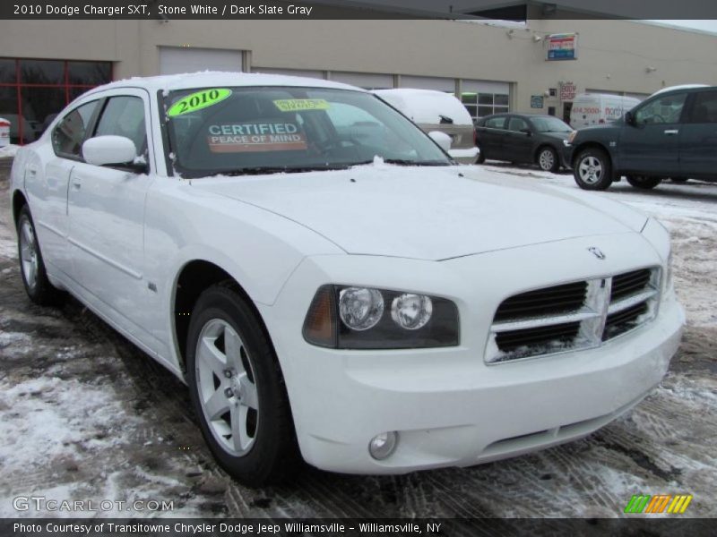 Stone White / Dark Slate Gray 2010 Dodge Charger SXT