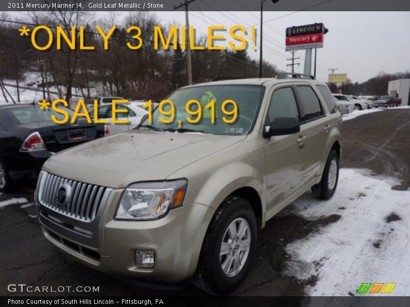Gold Leaf Metallic / Stone 2011 Mercury Mariner I4