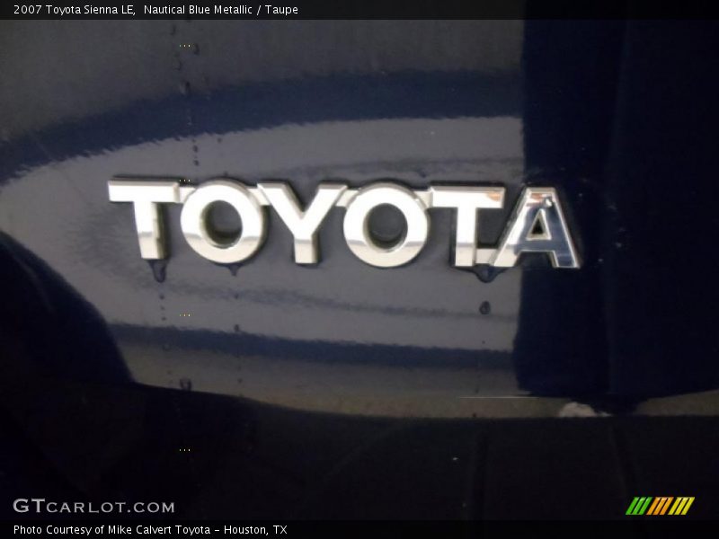 Nautical Blue Metallic / Taupe 2007 Toyota Sienna LE