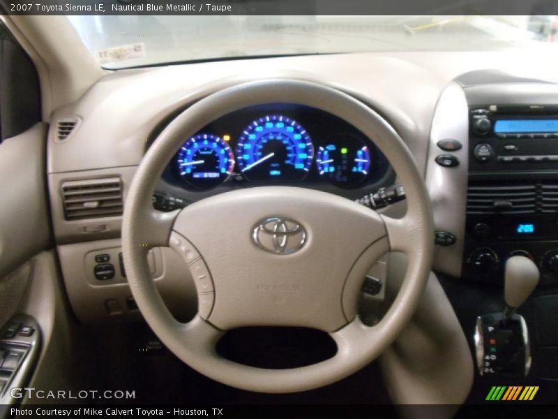 Nautical Blue Metallic / Taupe 2007 Toyota Sienna LE