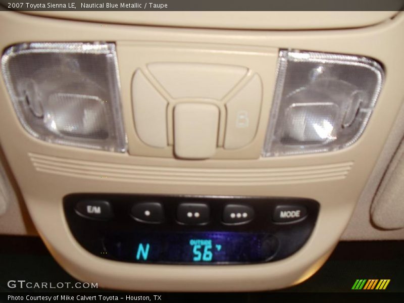 Nautical Blue Metallic / Taupe 2007 Toyota Sienna LE