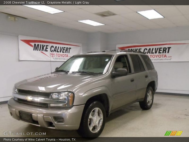 Graystone Metallic / Light Gray 2008 Chevrolet TrailBlazer LS