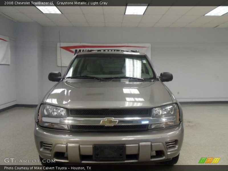 Graystone Metallic / Light Gray 2008 Chevrolet TrailBlazer LS