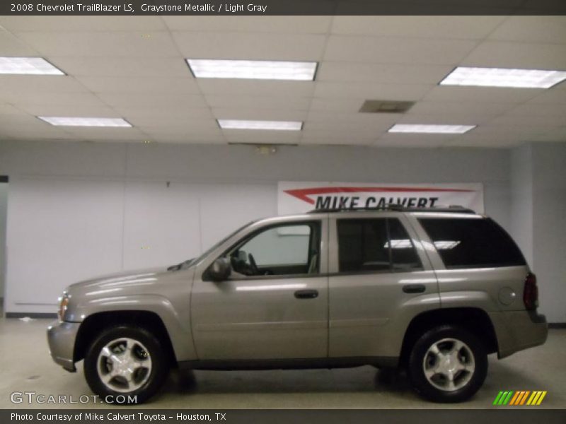Graystone Metallic / Light Gray 2008 Chevrolet TrailBlazer LS