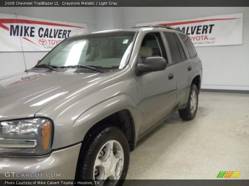 Graystone Metallic / Light Gray 2008 Chevrolet TrailBlazer LS