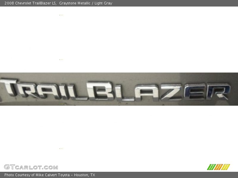 Graystone Metallic / Light Gray 2008 Chevrolet TrailBlazer LS