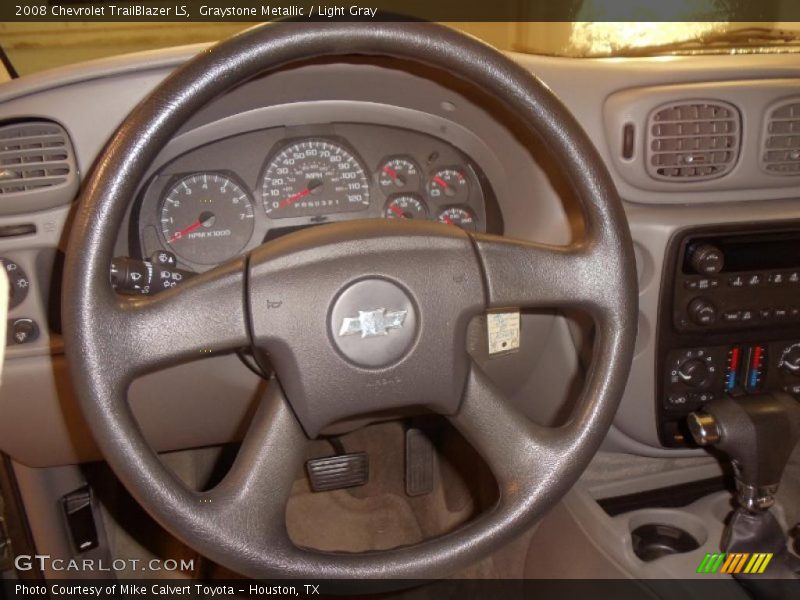 Graystone Metallic / Light Gray 2008 Chevrolet TrailBlazer LS