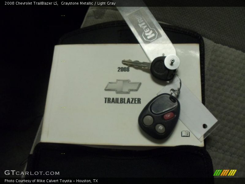 Graystone Metallic / Light Gray 2008 Chevrolet TrailBlazer LS