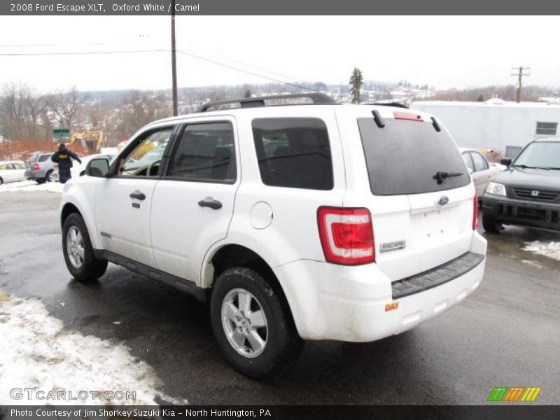 Oxford White / Camel 2008 Ford Escape XLT