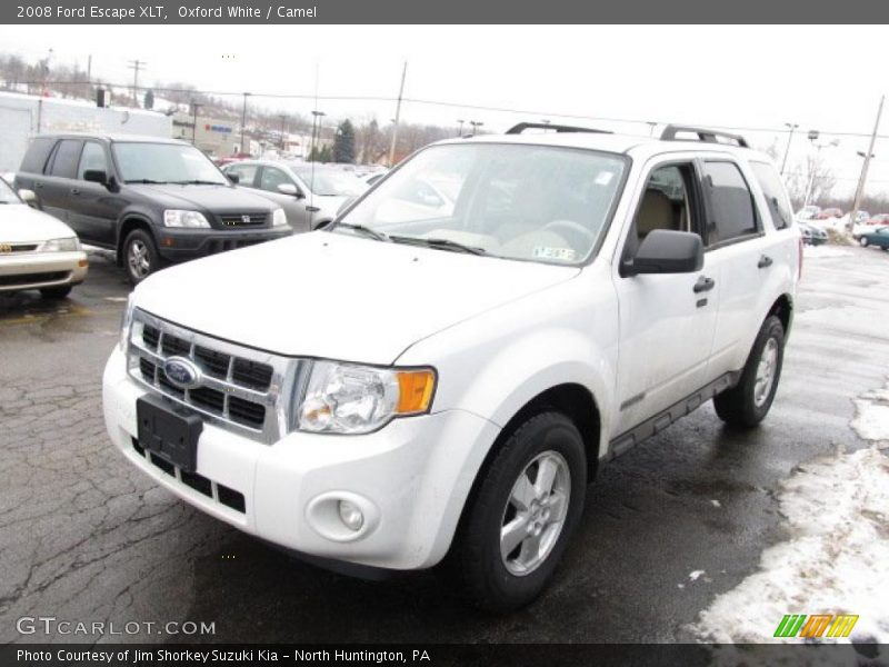 Oxford White / Camel 2008 Ford Escape XLT