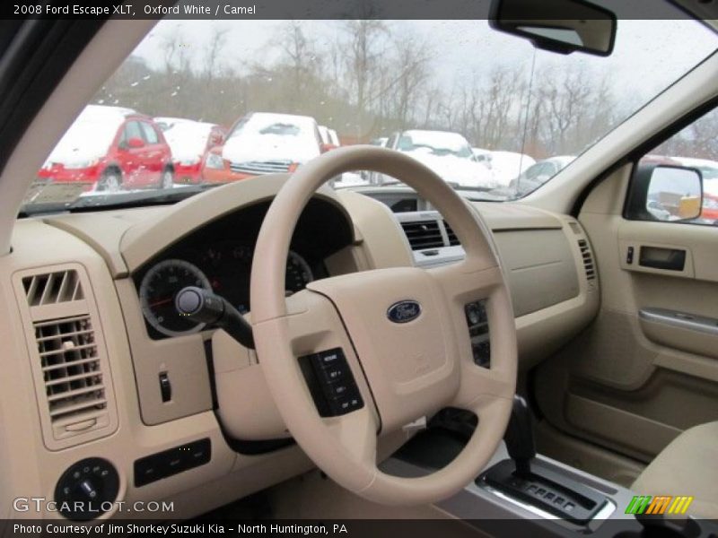 Oxford White / Camel 2008 Ford Escape XLT