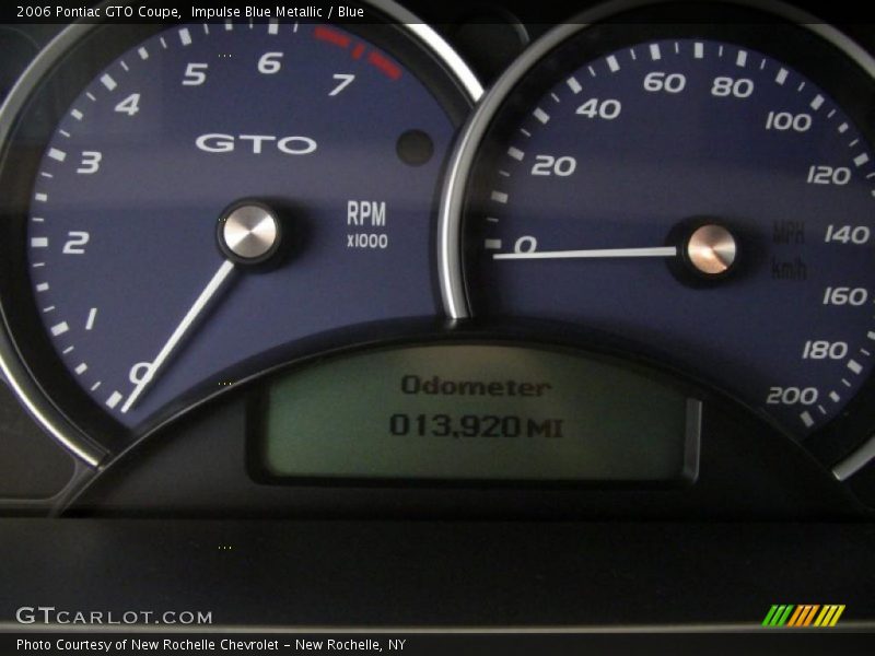 Impulse Blue Metallic / Blue 2006 Pontiac GTO Coupe