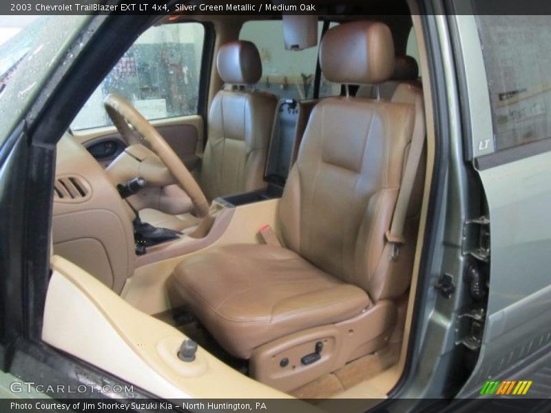 Silver Green Metallic / Medium Oak 2003 Chevrolet TrailBlazer EXT LT 4x4