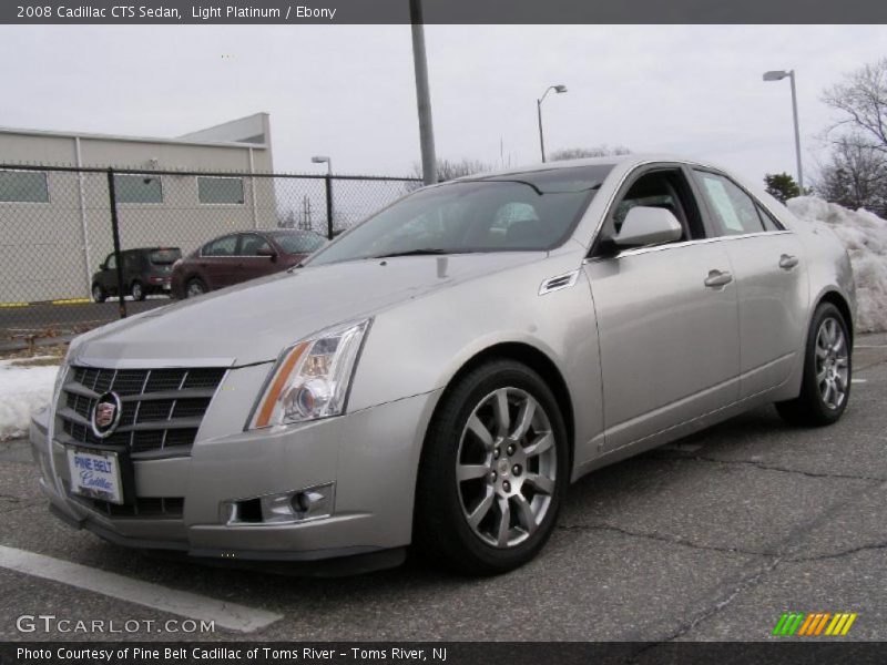 Light Platinum / Ebony 2008 Cadillac CTS Sedan