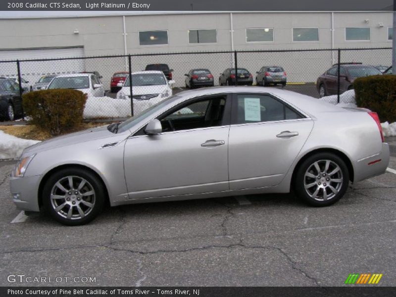 Light Platinum / Ebony 2008 Cadillac CTS Sedan