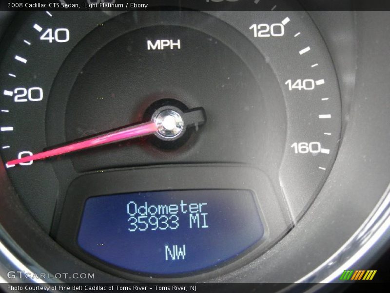 Light Platinum / Ebony 2008 Cadillac CTS Sedan