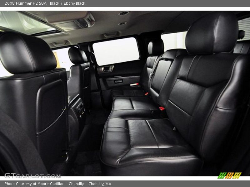  2008 H2 SUV Ebony Black Interior