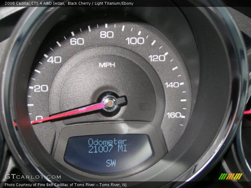 Black Cherry / Light Titanium/Ebony 2008 Cadillac CTS 4 AWD Sedan