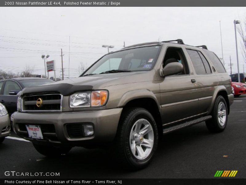 Polished Pewter Metallic / Beige 2003 Nissan Pathfinder LE 4x4