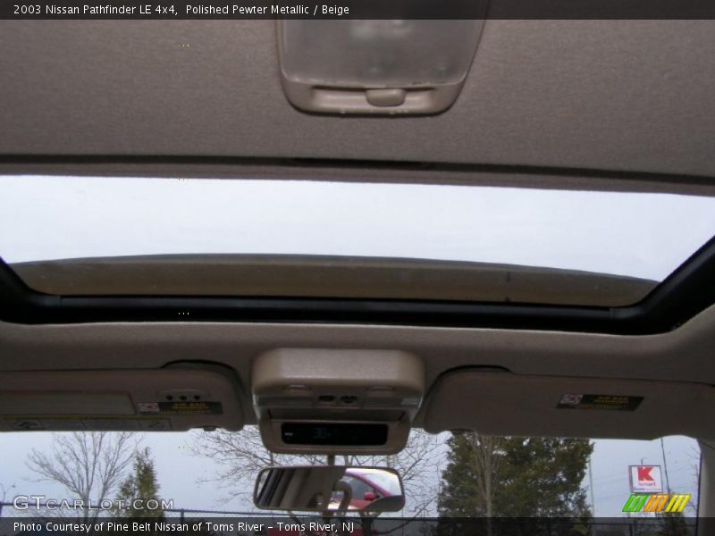 Polished Pewter Metallic / Beige 2003 Nissan Pathfinder LE 4x4