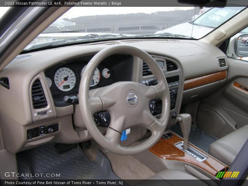 Polished Pewter Metallic / Beige 2003 Nissan Pathfinder LE 4x4