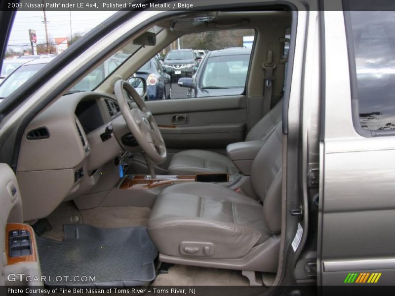 Polished Pewter Metallic / Beige 2003 Nissan Pathfinder LE 4x4