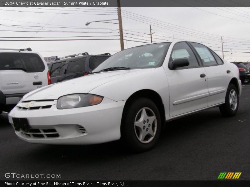 Summit White / Graphite 2004 Chevrolet Cavalier Sedan