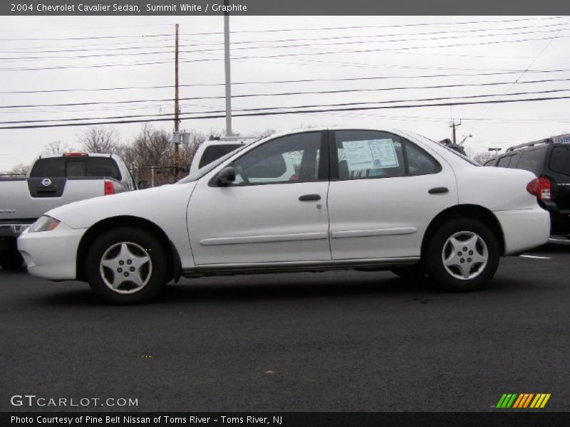 Summit White / Graphite 2004 Chevrolet Cavalier Sedan