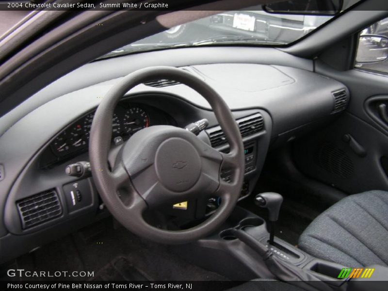 Summit White / Graphite 2004 Chevrolet Cavalier Sedan