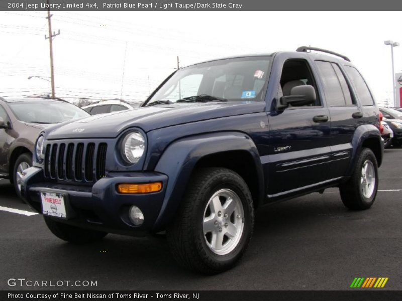 Patriot Blue Pearl / Light Taupe/Dark Slate Gray 2004 Jeep Liberty Limited 4x4