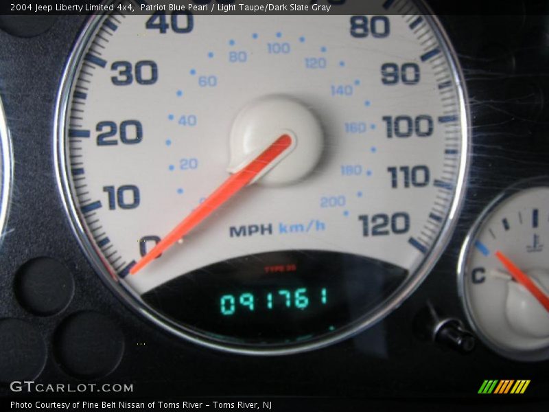 Patriot Blue Pearl / Light Taupe/Dark Slate Gray 2004 Jeep Liberty Limited 4x4