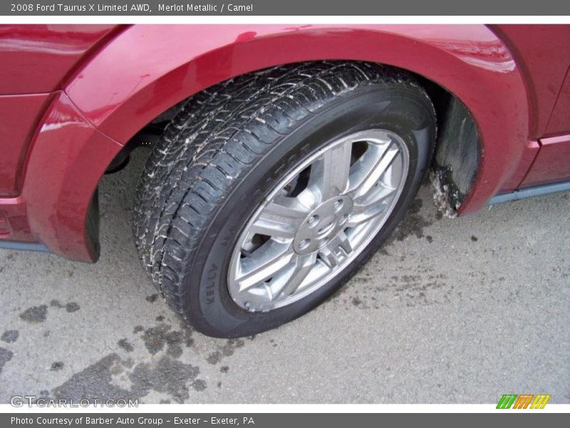 Merlot Metallic / Camel 2008 Ford Taurus X Limited AWD