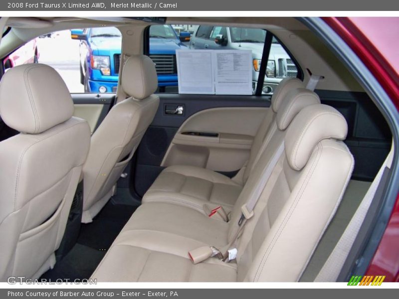 Merlot Metallic / Camel 2008 Ford Taurus X Limited AWD