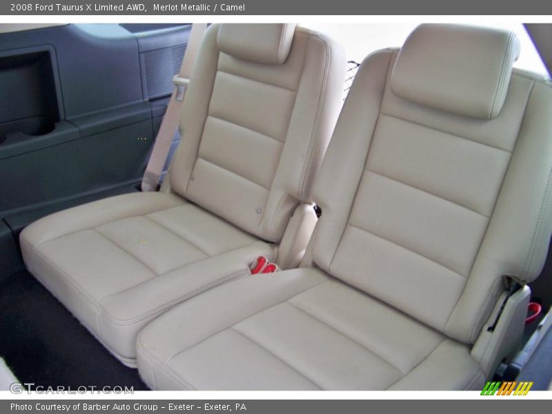 Merlot Metallic / Camel 2008 Ford Taurus X Limited AWD