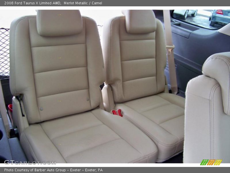 Merlot Metallic / Camel 2008 Ford Taurus X Limited AWD