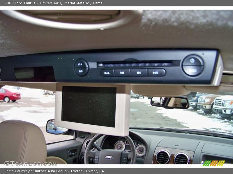 Merlot Metallic / Camel 2008 Ford Taurus X Limited AWD