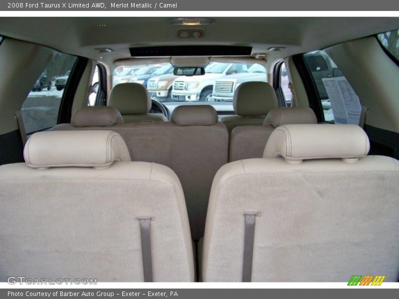 Merlot Metallic / Camel 2008 Ford Taurus X Limited AWD