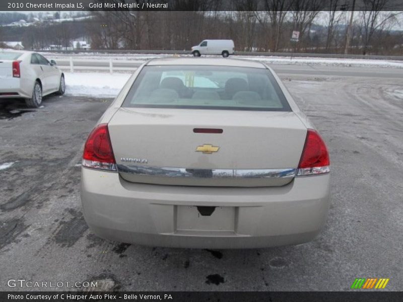 Gold Mist Metallic / Neutral 2010 Chevrolet Impala LS