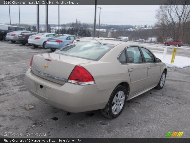 Gold Mist Metallic / Neutral 2010 Chevrolet Impala LS