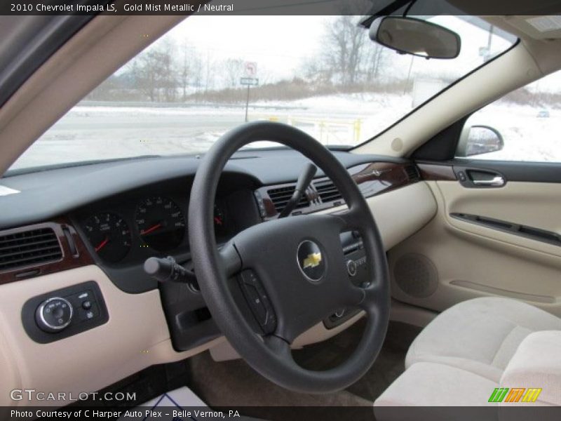 Gold Mist Metallic / Neutral 2010 Chevrolet Impala LS