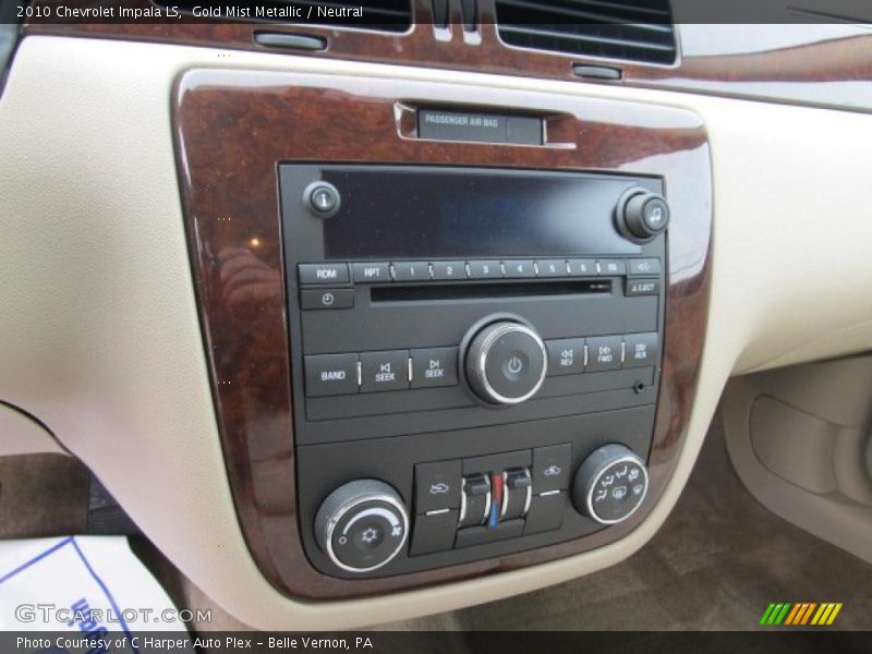 Gold Mist Metallic / Neutral 2010 Chevrolet Impala LS