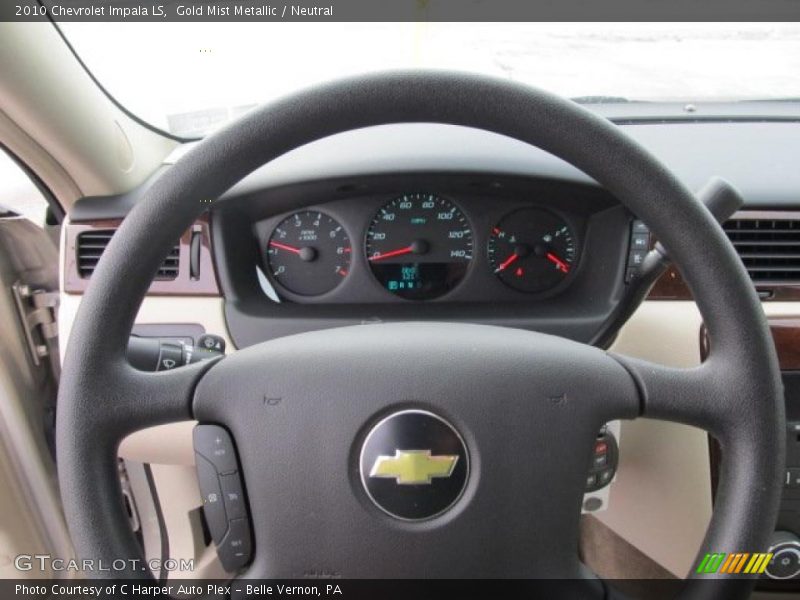 Gold Mist Metallic / Neutral 2010 Chevrolet Impala LS